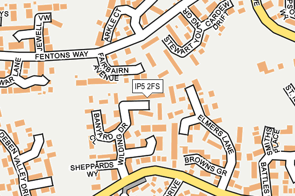 IP5 2FS map - OS OpenMap – Local (Ordnance Survey)