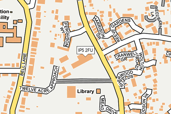 IP5 2FU map - OS OpenMap – Local (Ordnance Survey)