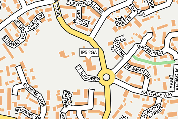 IP5 2GA map - OS OpenMap – Local (Ordnance Survey)