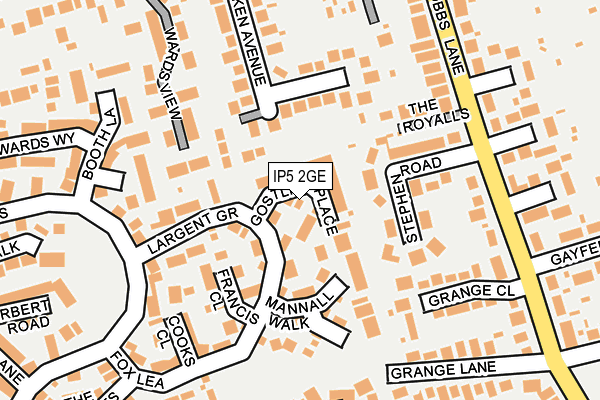 IP5 2GE map - OS OpenMap – Local (Ordnance Survey)