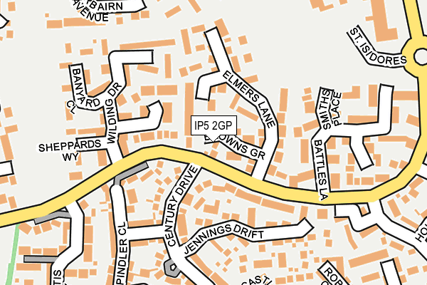 IP5 2GP map - OS OpenMap – Local (Ordnance Survey)