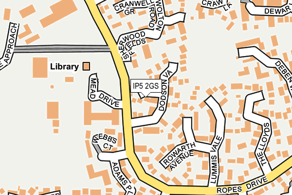 IP5 2GS map - OS OpenMap – Local (Ordnance Survey)