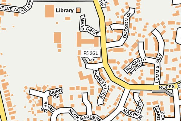 IP5 2GU map - OS OpenMap – Local (Ordnance Survey)