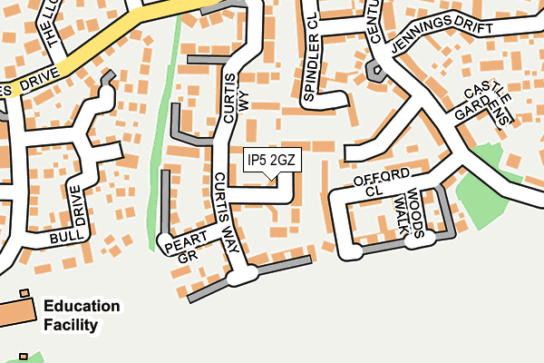 IP5 2GZ map - OS OpenMap – Local (Ordnance Survey)