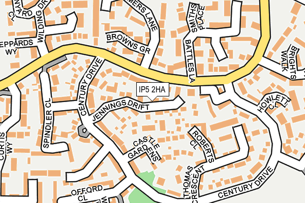IP5 2HA map - OS OpenMap – Local (Ordnance Survey)
