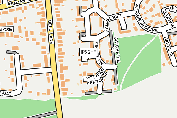 IP5 2HF map - OS OpenMap – Local (Ordnance Survey)