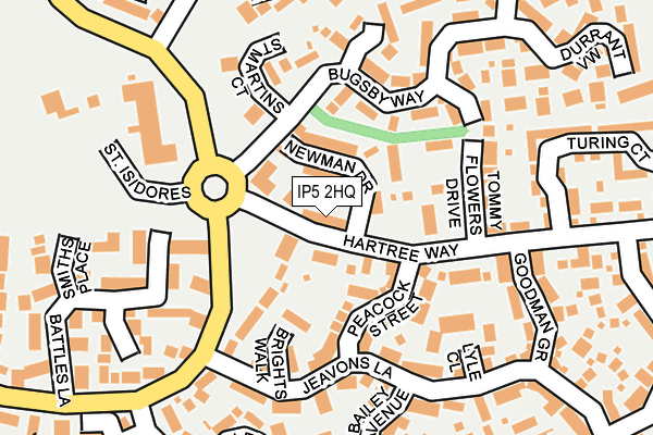 IP5 2HQ map - OS OpenMap – Local (Ordnance Survey)