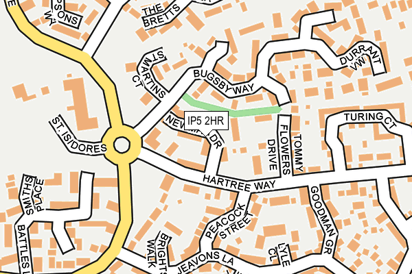 IP5 2HR map - OS OpenMap – Local (Ordnance Survey)