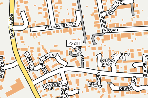 IP5 2HT map - OS OpenMap – Local (Ordnance Survey)