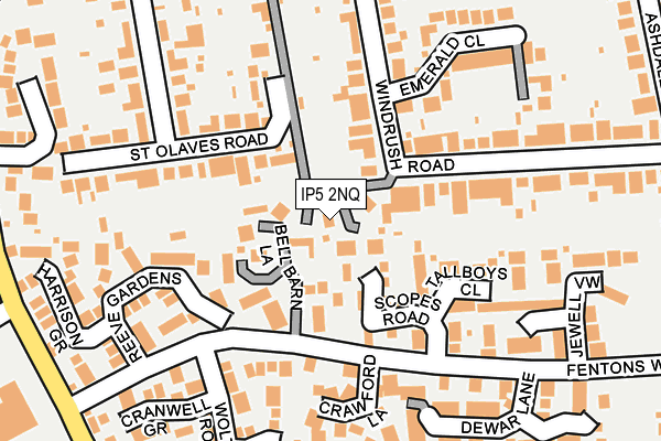 IP5 2NQ map - OS OpenMap – Local (Ordnance Survey)