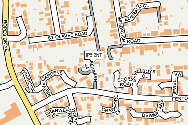 IP5 2NT map - OS OpenMap – Local (Ordnance Survey)