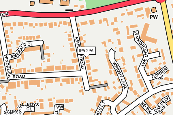 IP5 2PA map - OS OpenMap – Local (Ordnance Survey)