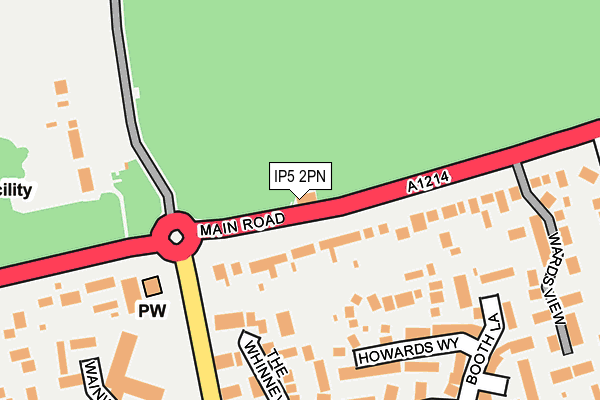 IP5 2PN map - OS OpenMap – Local (Ordnance Survey)