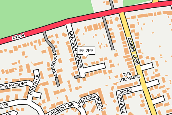 IP5 2PP map - OS OpenMap – Local (Ordnance Survey)