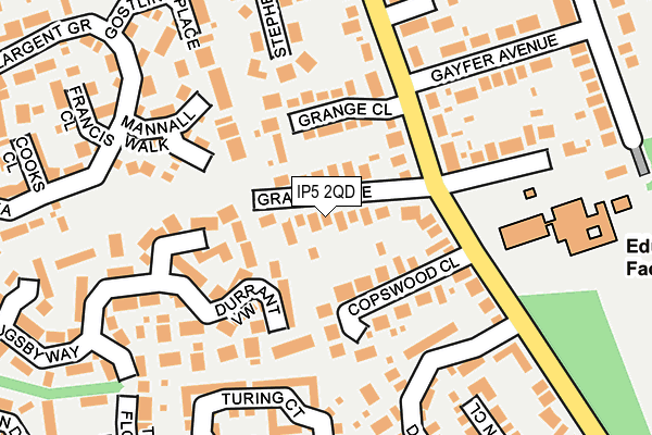 IP5 2QD map - OS OpenMap – Local (Ordnance Survey)