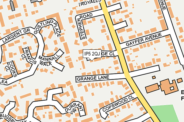 IP5 2QJ map - OS OpenMap – Local (Ordnance Survey)