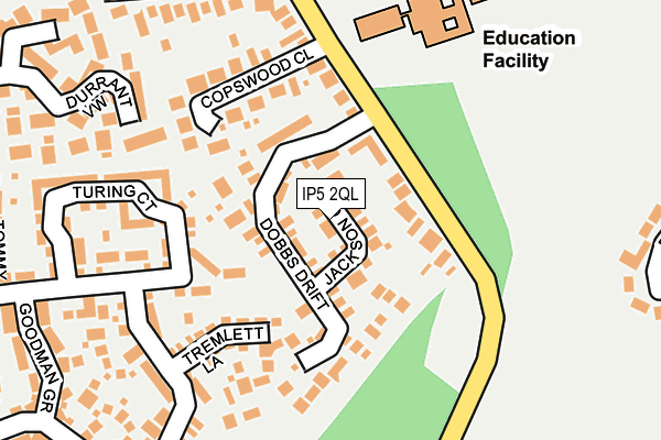 IP5 2QL map - OS OpenMap – Local (Ordnance Survey)