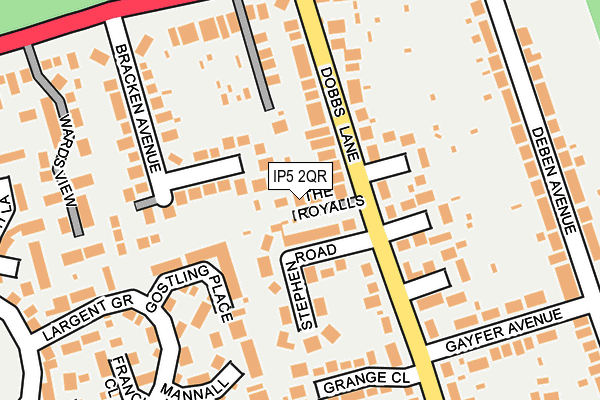 IP5 2QR map - OS OpenMap – Local (Ordnance Survey)