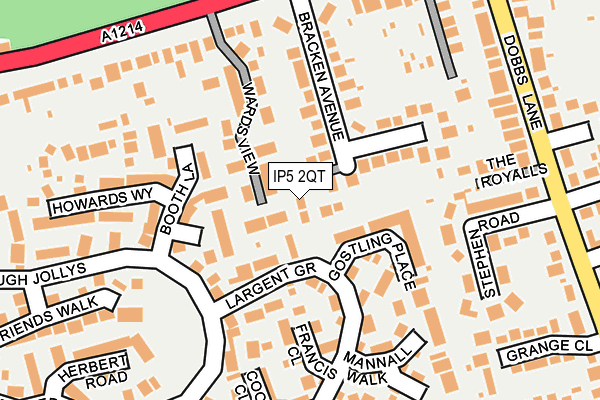 IP5 2QT map - OS OpenMap – Local (Ordnance Survey)