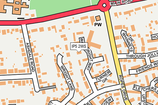 IP5 2WS map - OS OpenMap – Local (Ordnance Survey)