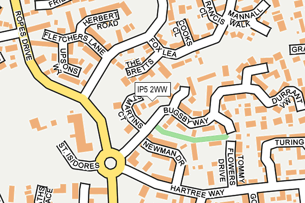 IP5 2WW map - OS OpenMap – Local (Ordnance Survey)