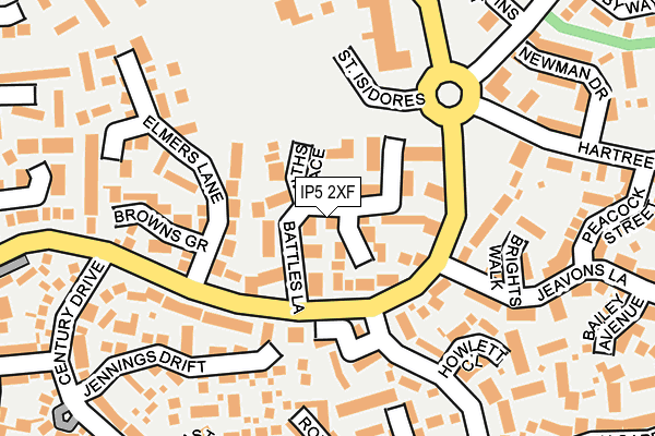 IP5 2XF map - OS OpenMap – Local (Ordnance Survey)