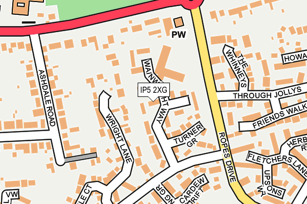 IP5 2XG map - OS OpenMap – Local (Ordnance Survey)
