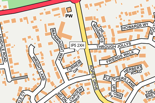IP5 2XH map - OS OpenMap – Local (Ordnance Survey)