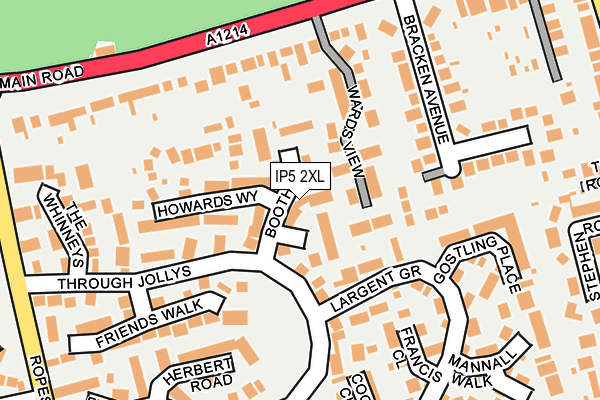 IP5 2XL map - OS OpenMap – Local (Ordnance Survey)
