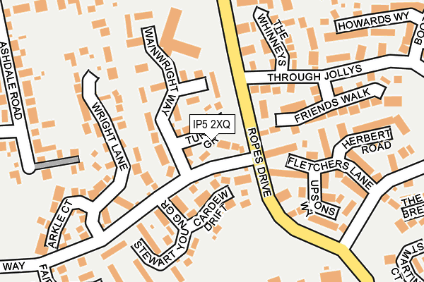 IP5 2XQ map - OS OpenMap – Local (Ordnance Survey)