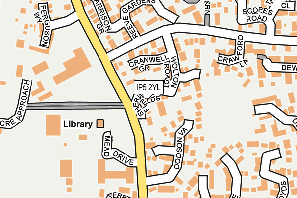 IP5 2YL map - OS OpenMap – Local (Ordnance Survey)