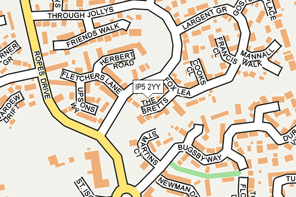 IP5 2YY map - OS OpenMap – Local (Ordnance Survey)
