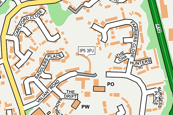 IP5 3PJ map - OS OpenMap – Local (Ordnance Survey)