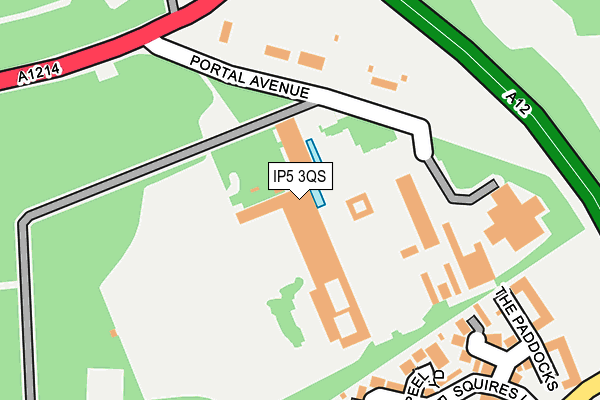 IP5 3QS map - OS OpenMap – Local (Ordnance Survey)