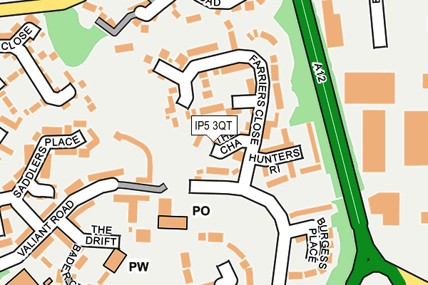 IP5 3QT map - OS OpenMap – Local (Ordnance Survey)
