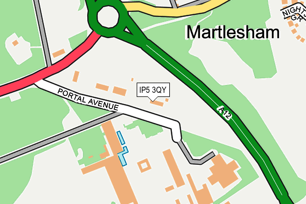 IP5 3QY map - OS OpenMap – Local (Ordnance Survey)