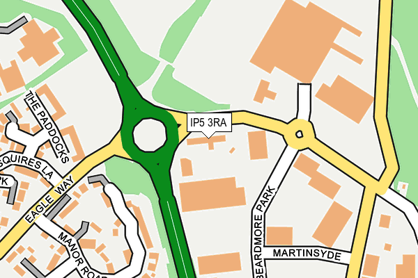 IP5 3RA map - OS OpenMap – Local (Ordnance Survey)