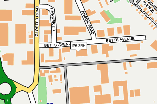 IP5 3RH map - OS OpenMap – Local (Ordnance Survey)