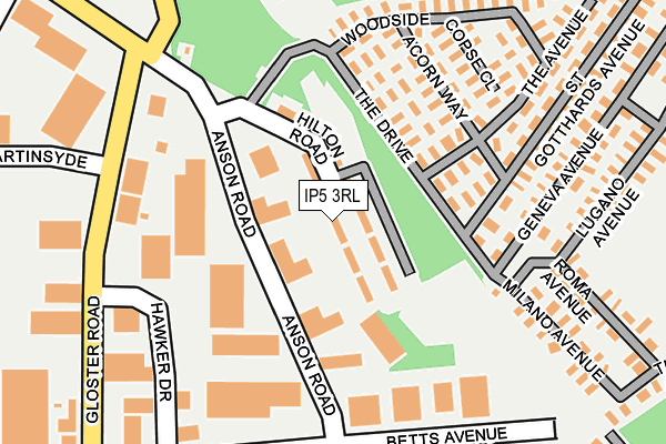 IP5 3RL map - OS OpenMap – Local (Ordnance Survey)