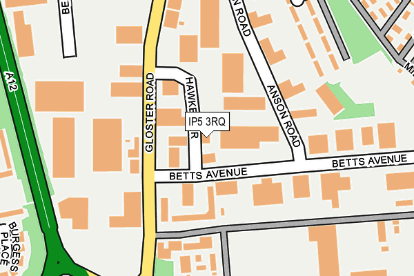 IP5 3RQ map - OS OpenMap – Local (Ordnance Survey)