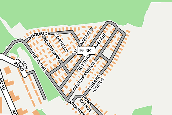 IP5 3RT map - OS OpenMap – Local (Ordnance Survey)