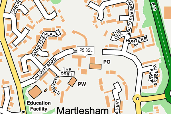 IP5 3SL map - OS OpenMap – Local (Ordnance Survey)