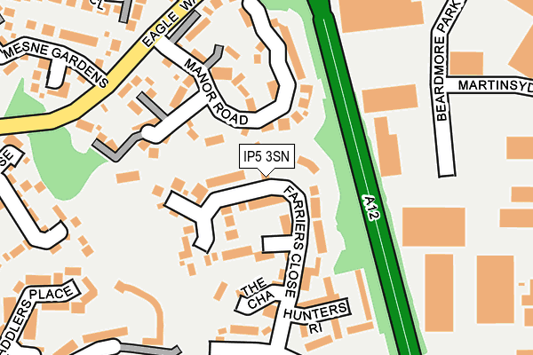 IP5 3SN map - OS OpenMap – Local (Ordnance Survey)
