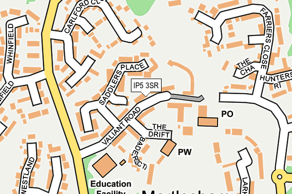 IP5 3SR map - OS OpenMap – Local (Ordnance Survey)
