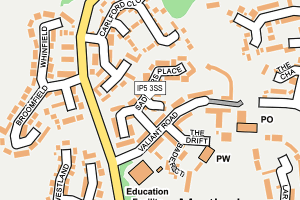 IP5 3SS map - OS OpenMap – Local (Ordnance Survey)