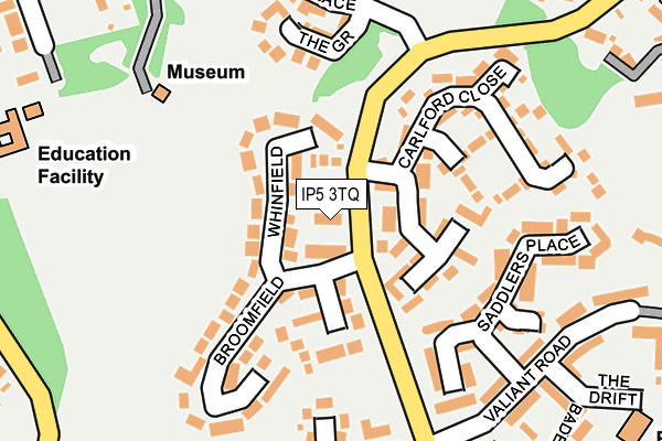 IP5 3TQ map - OS OpenMap – Local (Ordnance Survey)