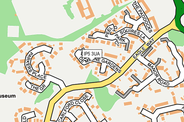IP5 3UA map - OS OpenMap – Local (Ordnance Survey)