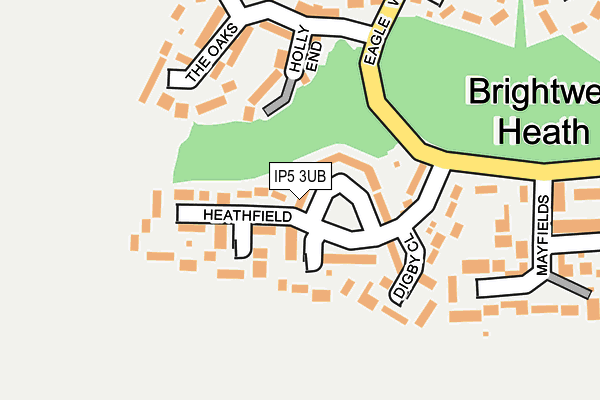 IP5 3UB map - OS OpenMap – Local (Ordnance Survey)