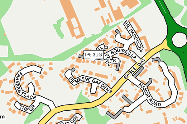 IP5 3UG map - OS OpenMap – Local (Ordnance Survey)