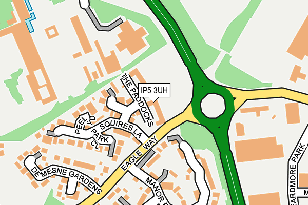IP5 3UH map - OS OpenMap – Local (Ordnance Survey)